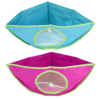 

2 Colors Bathroom Baby Toy Storage Wall Suck Corner Organizer Baby Kids Bath Tub Waterproof Toy Hanging Storage Bag 38 * 29cm