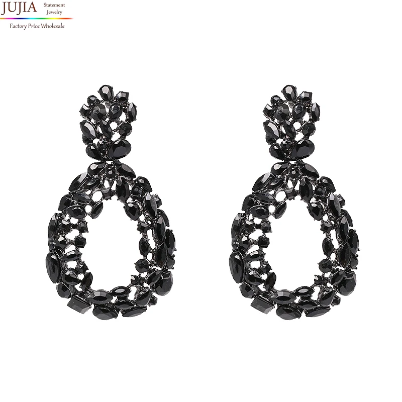 

JUJIA Korean Earrings Drop Earrings Trendy Jewelry Elegant Big Geometric Dangle Pendant Earring For Women 2019 new