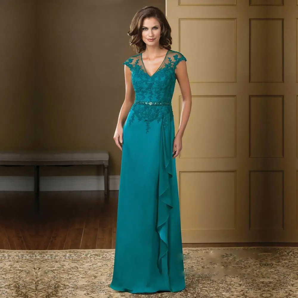 aqua mother of the bride