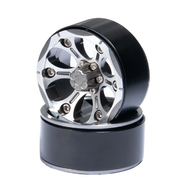 Beadlock колеса из сплава 1 9 дюйма Ступицы 25 мм ширина для SCX10 D90 90034 RC автомобильные
