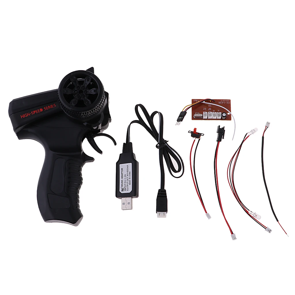 MagiDeal WPL RC Crawlers Electronic Equipment Suit Radio Control Transmitter/USB Line/Power Cable for MN90 MN90K