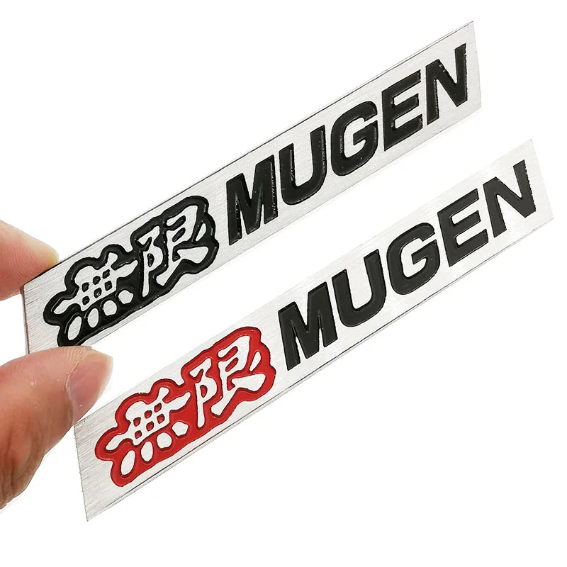 3D алюминиевые детали эмблема Mugen хромированный логотип задний значок наклейка на