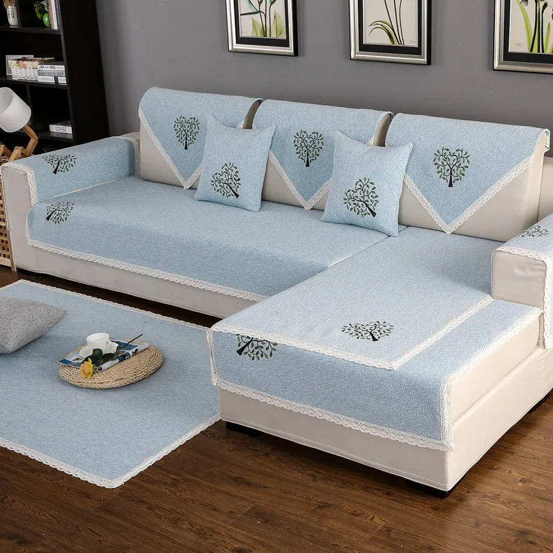 

Cotton Sofa Towel Sectional Sofa Cover Slip Resistant Single-seat Double-seat Three-seat Sofa Towel Cover Slipcover Textile