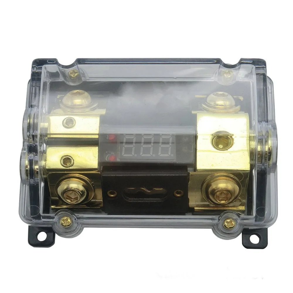 Car Audio Digital Led Display Fuse Holder ANL Include 2 Fuses