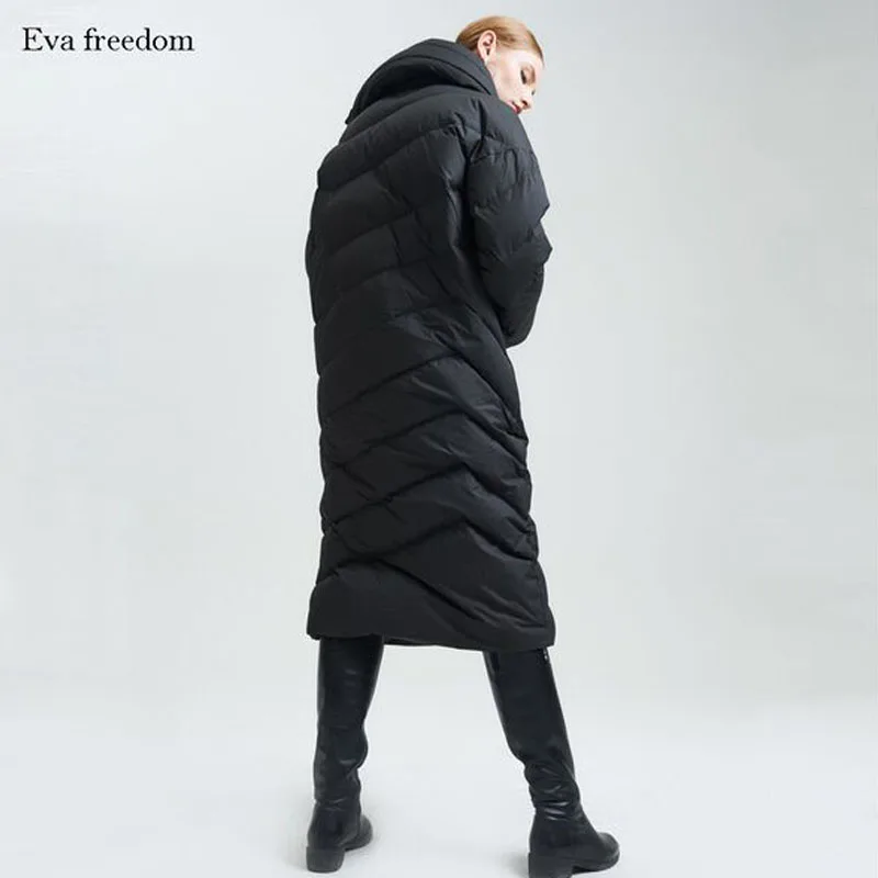 Long Veste Duvet Fit 2018 Blanc Haute Neige Manteaux Outwear Hiver De Qualité Canard Chaud Épaissir Femmes Noir Lâche f6gbyY7