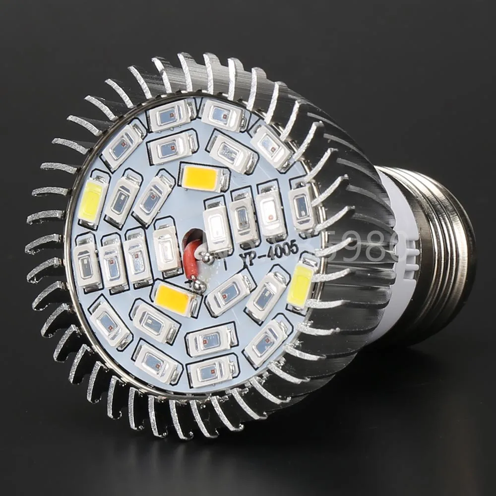 (10/упаковка) e27 E14 GU10 28SMD светодиодный светать 28 Вт AC85-265V полный спектр комнатное растение лампы для растений Vegs завод Свет оптовая продажа