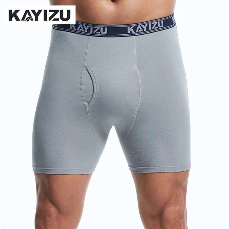 KAYIZU мужское нижнее белье боксеры сексуальные удобные мужские мягкий хлопок под