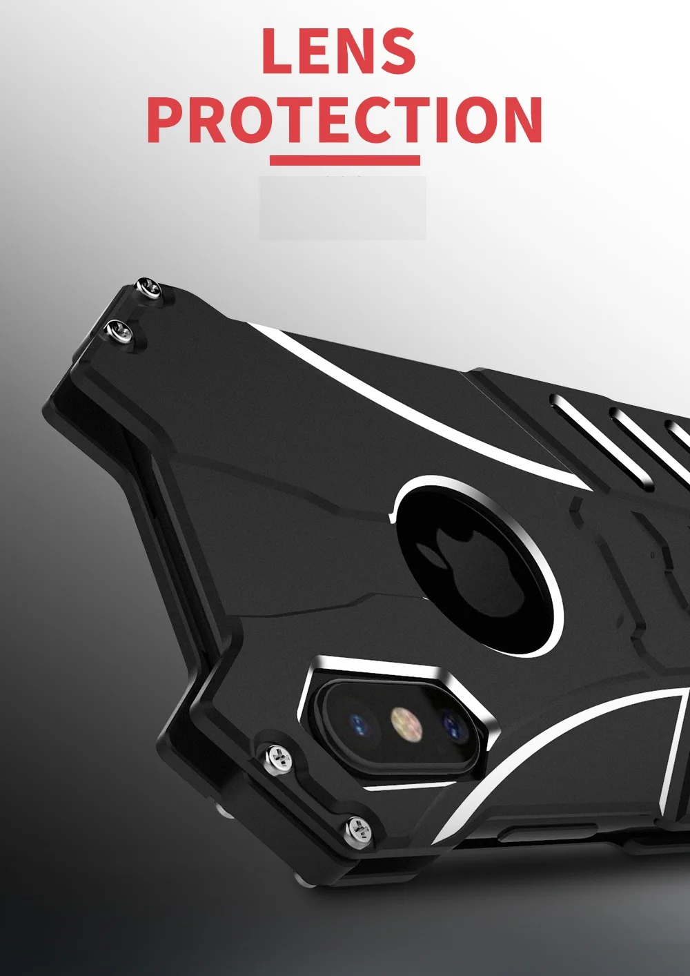 Case do Telefone para Apple Liga de Alumínio Capa para Iphone R-apenas Iphone Capa Armadura Metal Capinhas Coque xs Max xr Cases x 10 7 Cheap Caso de telefone & Covers