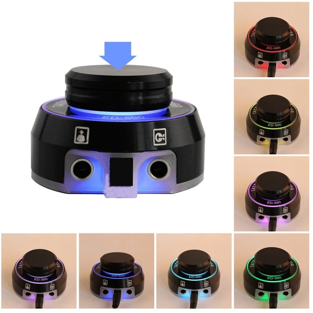 

ED-590 Tattoo Power Supply Rotary Control Tattoo Machine Power Supply LCD Digital Power for Tattoo Machine Tattoo Kits