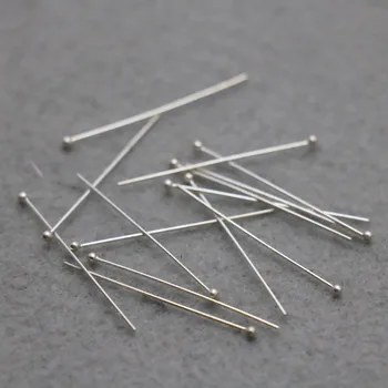 

100PCS Metal Hardware Fittings for Accessory Ornaments Pins Flat needle DIY Silver-plate for Earrings Bracelet Machining parts