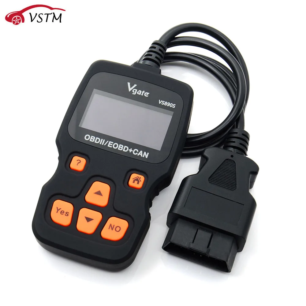Оригинальный диагностический инструмент Vgate VS890S OBDII OBD2 считыватель кодов