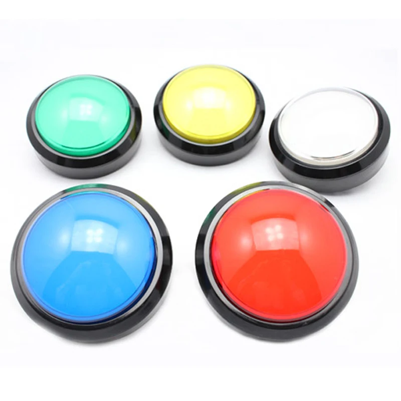 100mm Dome Shape Illuminated Button With Microswitch For Arcade MAME JAMMA Games