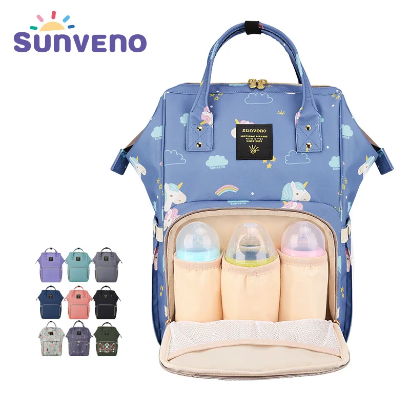 SUNVENO Mommy Diaper Bag Large Capacity Baby Nappy Bag Designer Nursing Bag Fashion Travel ...