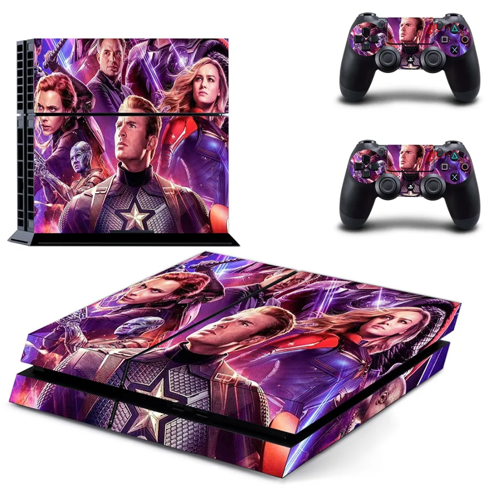 

New PS4 Skin Sticker Decal Vinyl for Sony Playstation 4 Console and Controllers PS4 Skin Sticker - The Avengers Endgame