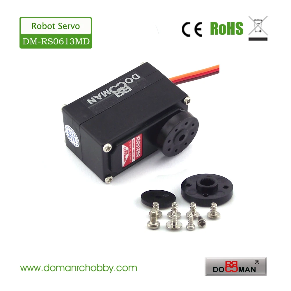 

4pcs/lot DM-RS0613MD metal gear 6kg low profile digital 270 degree robot servo