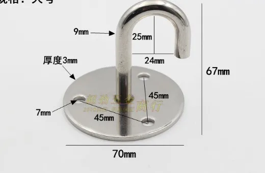 

Thick stainless steel hook hanging ceiling fan sandbags lighting ceiling hook