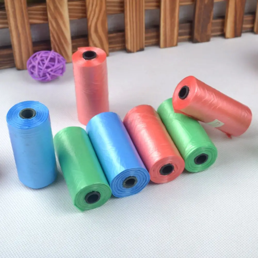 

1 Roll Garbage Bag Degradable Cat Dog Poop Bag Refill Trash Container Faeces Storage Outdoor Home Cleaning Pet Supplies