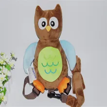 2 в 1 жгут Buddy коричневая Сова Бабий безопасности животных рюкзаки Bebe прогулки поводья малыша поводки GB-011