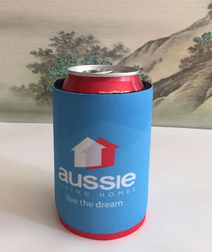 500pcs/lot Promotional Custom Logo Printed Australia Stubby Holder Can Coolers Neoprene Drink Sleeve Thermo Cooler Bag Ice Packs | Багаж и