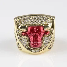 1993 Bulls Campeonato Replica Anillo para los amantes 100% chapado en oro los anillos de campeón whosale el envío libre