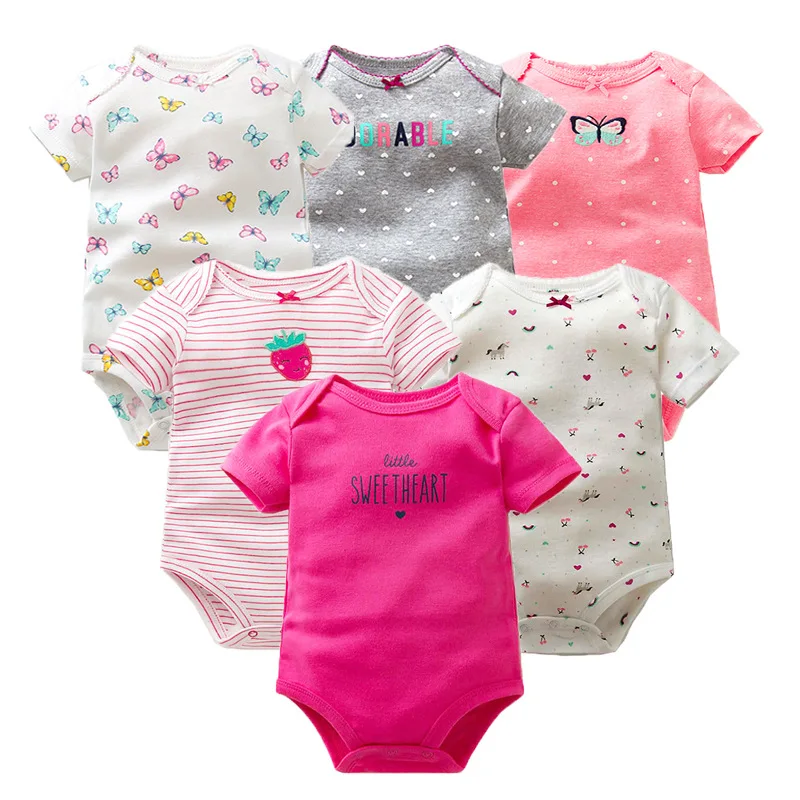 Vlinder 100% Cotton Baby Bodysuit Newborn Cotton Body Baby Short Sleeve Boys Infant Girls Summer Clothes Bebe Jumpsuits (26)