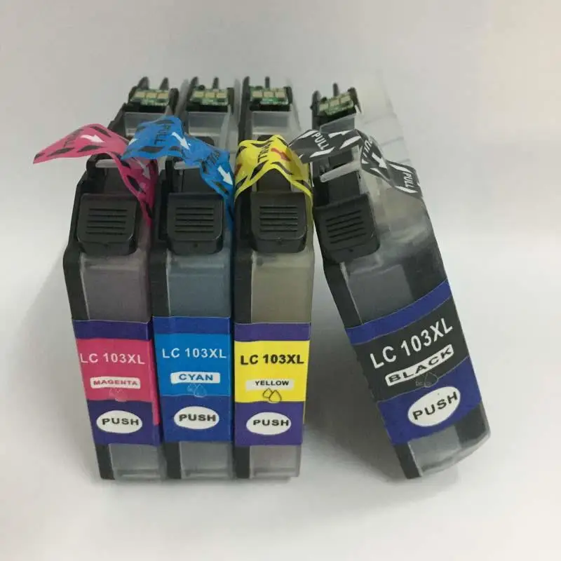 4pcs For Brother Ink cartridge LC103 LC105 LC107 MFC J4510DW MFC