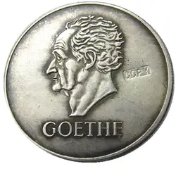 Германия 1932 J Funf Reichsmark Deutsches Рейх Goethe копии монет