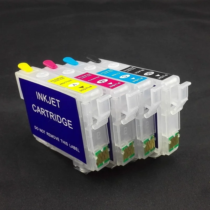 4PK 29XL T2991 T2994 Refillable ink cartridges with auto reset chips