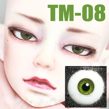 

Doll eyes Small iris flash black Eye pupil glass eyes for 1/3 1/4 1/6 BJD SD DD MSD YOSD doll eyes doll accessories TM-08