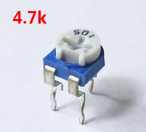 30 шт RM065 4 7 K Ом Триммер Потенциометр (RM-065 472) резисторы Переменные переменный