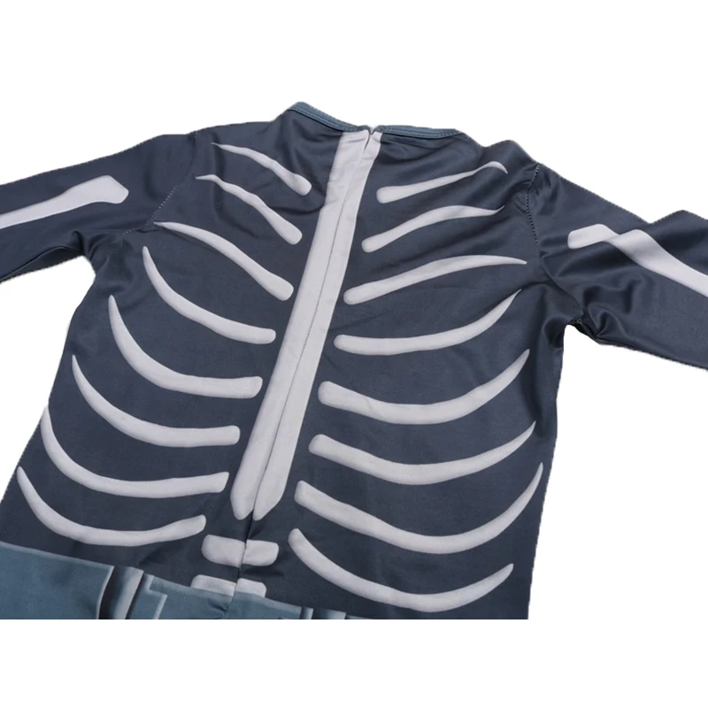 Skull Trooper Cosplay Costume Kids Streetwear Costumes Boys Jumpsuits FortnitedCosplay Children Halloween Festive Party Supplies