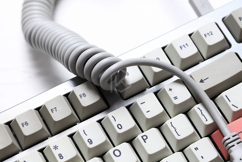 Спиральный кабель провод механическая клавиатура GH60 USB V2 с вилкой mini micro Type C порт