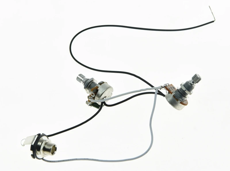 

Prewired Wiring Harness Alpha 500K Mini Pots 1V1T 1 Socket for Precision P Bass!