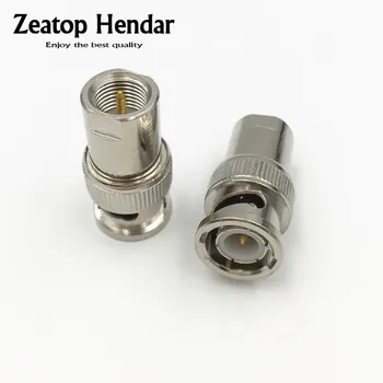 

10Pcs Brass FME Male Jack to BNC Male Plug Jack Radio RF Coax Coaxial Adapter Connector Straight Nickel Plated