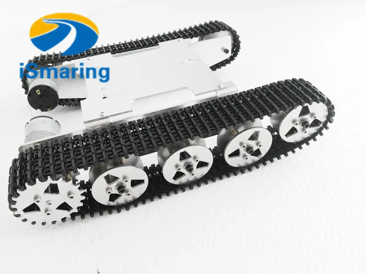 

Official iSmaring ROT-M5 metal Smart car chassis tank robot crawler undercarriage Diy Tracked Crawler Caterpillar Track RC Toy K