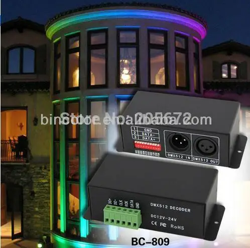 BC-809-350 DC12v-48v constant current DMX512 Decoder 350mA*3CH /wall washer | Лампы и освещение