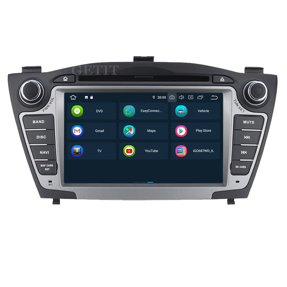 Discount 4 GB RAM Android 9.0 Car DVD Player for Hyundai iX35 IX 35 Tucson 2011 2012 2013 with Radio WiFi Bluetooth GPS 1