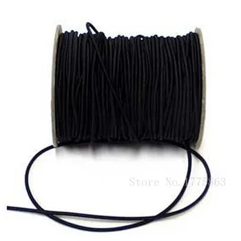 

2.5mm wide Round Black Hat Elastic Cord - 10 metres for Sewing AA7604