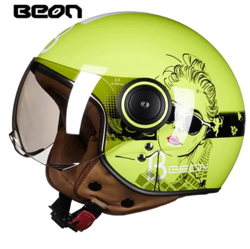 

Motorcycle Helmet Moto Chopper 3/4 Open Face Vintage Helmet Casque Casco Capacete Men Women Scooter Motorbike Helmet