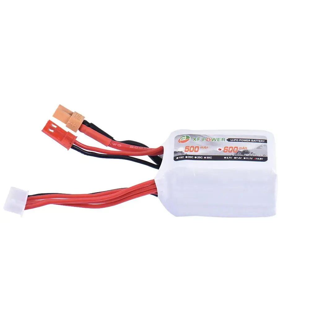 

XF 600mAh 14.8V 30C 4S JST Connector XT30 Plug Rechargeable Lithium Battery for Remote Control Toy