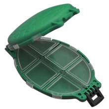 12 слотов коробка для рыболовных снастей форма черепаха портативный ящик для хранения организации для крючок-приманка для рыбы