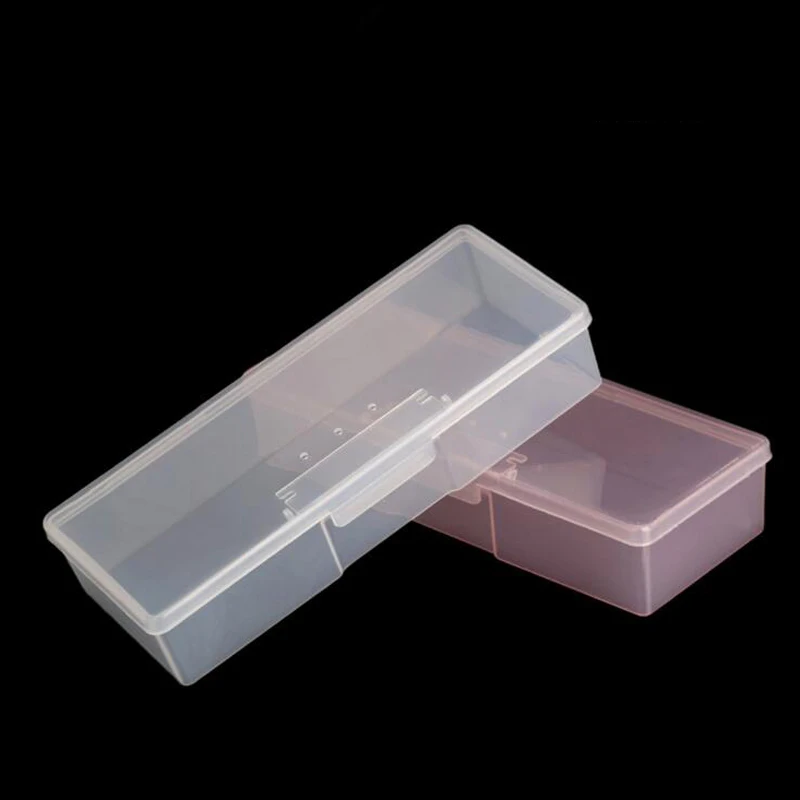 

1pc Tattoo Blade needle Storage Box Case Pink White Manual Embroidery Microblading Pen Rectangle Organizer Display Container
