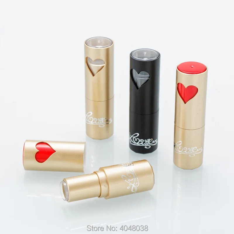 Round Empty Lipstick Tube Plastic Lip Balm Container DIY Lip Beauty Tool Cosmetic Containers Refillable Bottle (2)
