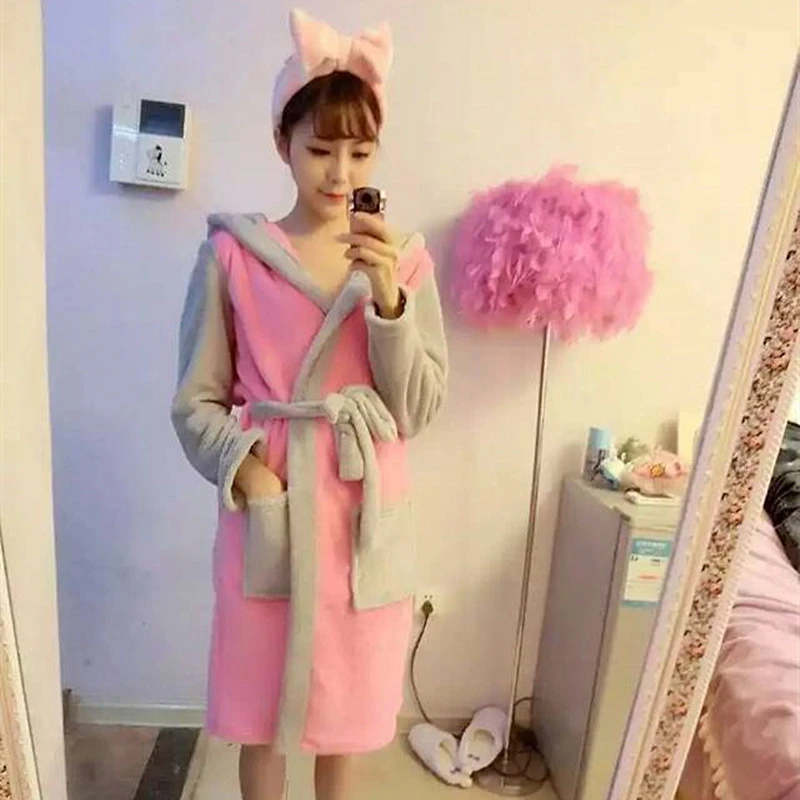 Cosplay Femmes Peignoir Robe De Bande Dessinee Pyjamas Chemise De Nuit Robe A Capuche Peignoir Loisir Flanelle Hiver Epais Pijama Mujer Primark Aliexpress
