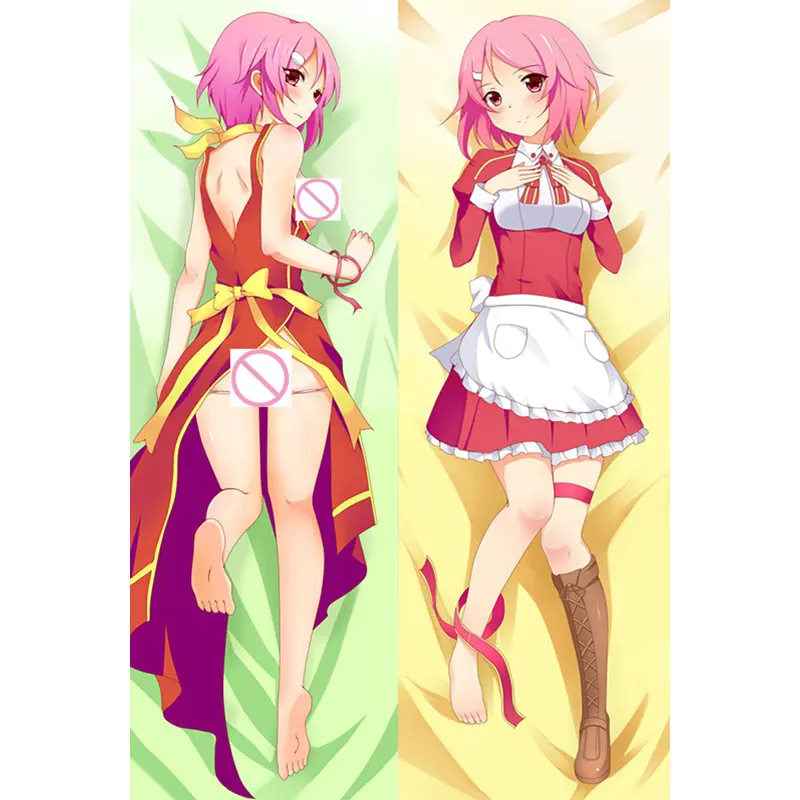 Чехол для подушки Kirito Yuuki Asuna Dakimakura с изображением аниме меча 3D чехол двусторонний