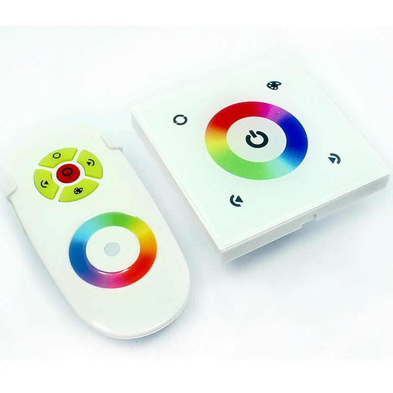 

RF RGB full color touch panel led controller (European standard); DC12V~24V;output:3channels;output current:<4A(each channel)
