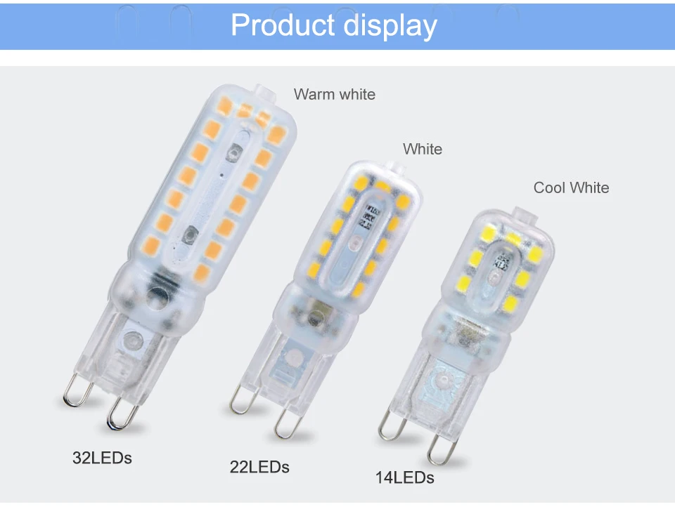Mini G9 Led Light AC 220V bulb SMD 2835 Spotlight For Crystal Chandelier Replace 30W 40W 50W Halogen (14)