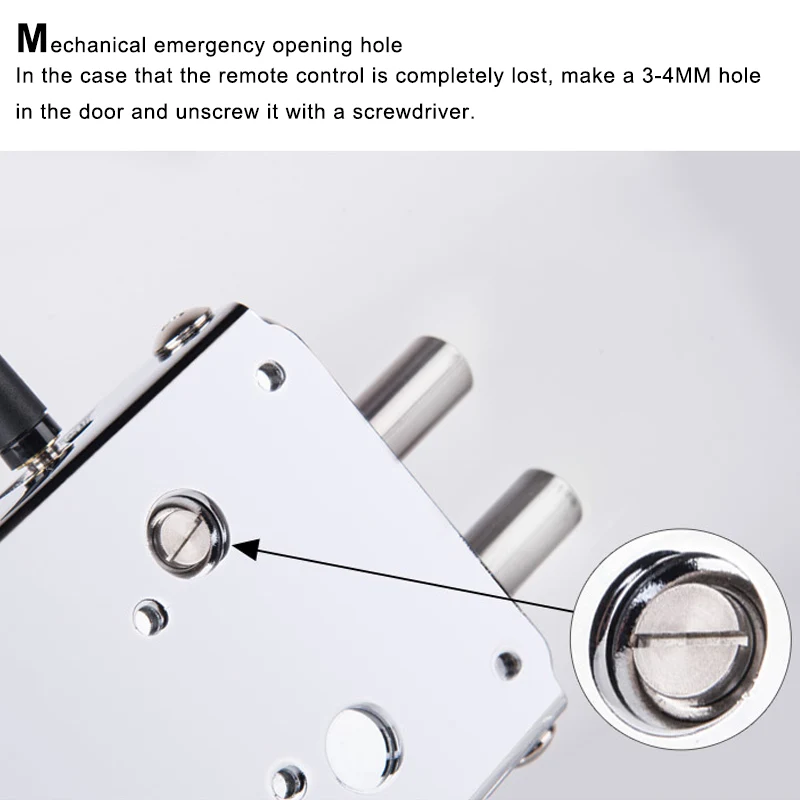 

Newly Wireless Remote Control Door Lock Anti-theft Lock Automatically Intelligence Household