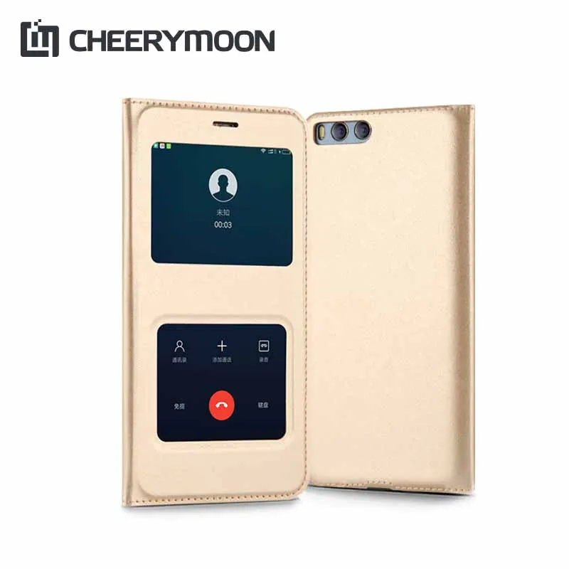 CHEERYMOON Case Cover For Xiaomi Mi M 6 Mi6 5C Redmi 4X 4A 4 Case Back Flip Leather Wallet Open Window Ultra Thin Capa Coque