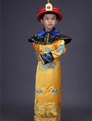 Превосходное качество Китай мальчиков китайский император костюм древние костюмы китайский принц халат одежда династии Тан Одежда для Хэллоуина